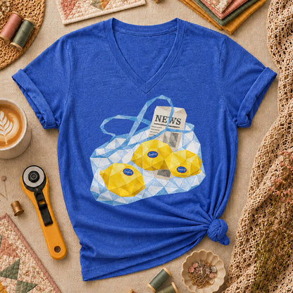 Sunkist Lemons Grocery Bag - Heather True Royal