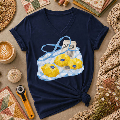Sunkist Lemons Grocery Bag - Navy