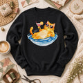 Cool Cat Cocktail Pool Float Long Sleeve