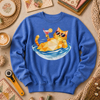 Cool Cat Cocktail Pool Float - Heather True Royal
