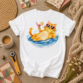 Cool Cat Cocktail Pool Float T-Shirt