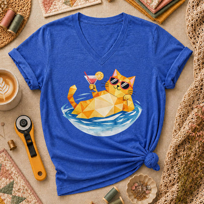 Cool Cat Cocktail Pool Float - Heather True Royal