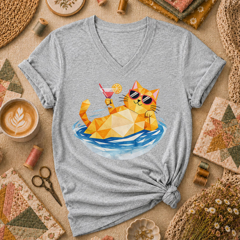 Cool Cat Cocktail Pool Float - Sport Grey