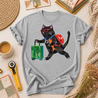 Travel Cat Suitcase Adventure - Athletic Heather
