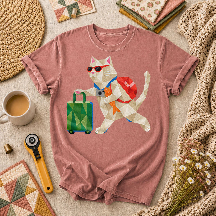 Travel Cat Suitcase Adventure - Heather Mauve