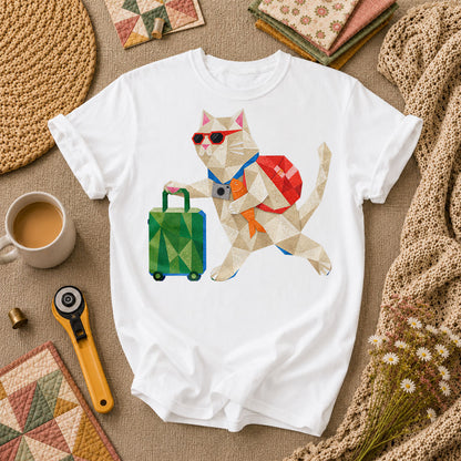 Travel Cat Suitcase Adventure - White