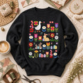Spring Garden Patchwork Collage Long Sleeve