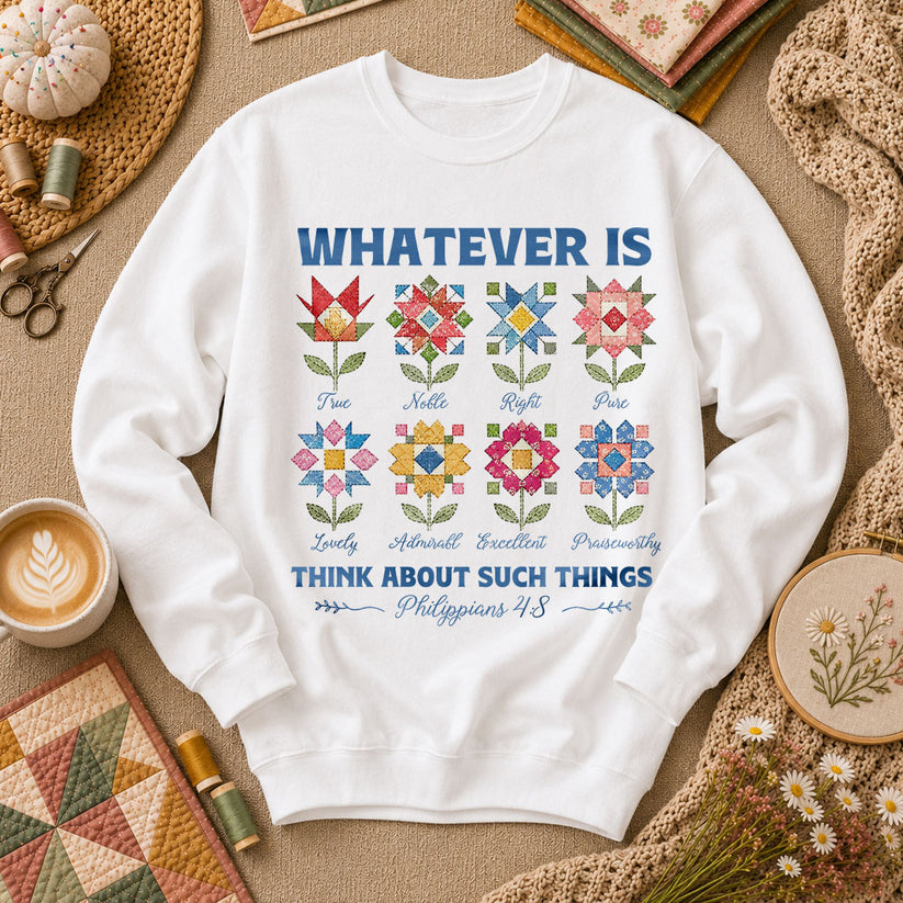 Whatever Is True Bible Verse - White