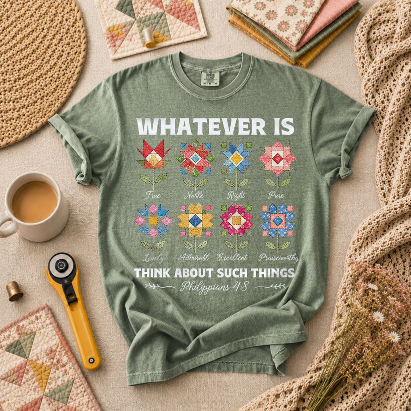 Whatever Is True Bible Verse T-Shirt - Forest