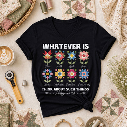 Whatever Is True Bible Verse - Black