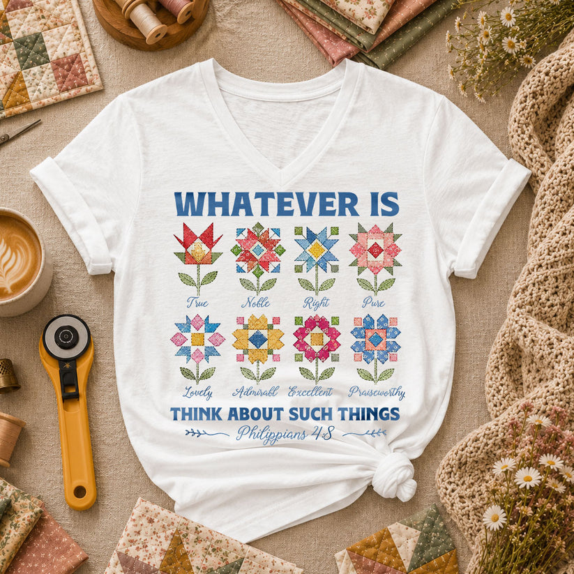 Whatever Is True Bible Verse - White