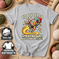 To Boldly Go Where No Quilt Has Gone Before Rocket T-Shirt