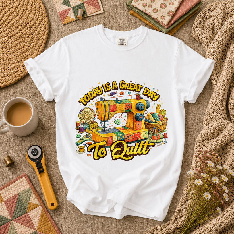 Today Is A Great Day To Quilt T-Shirt - White