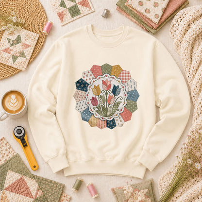Tulip Quilt Blossom Long Sleeve - Natural
