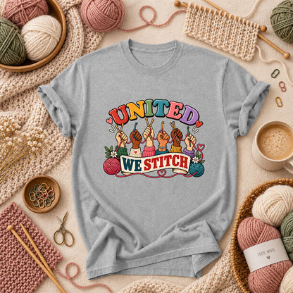 United We Stitch T-Shirt - Athletic Heather