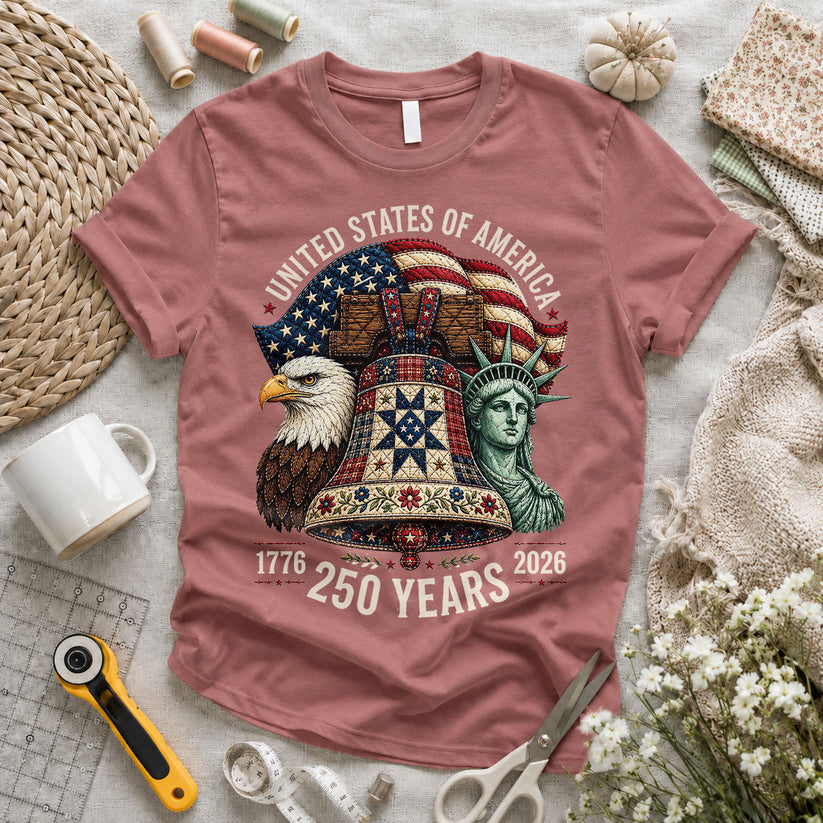USA 250 Years Eagle Liberty Bell - Pink view 2