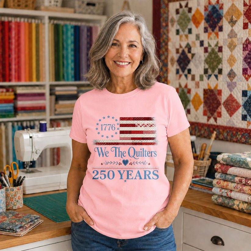 We the Quilters 1776 250 Years American Flag - Black view 3