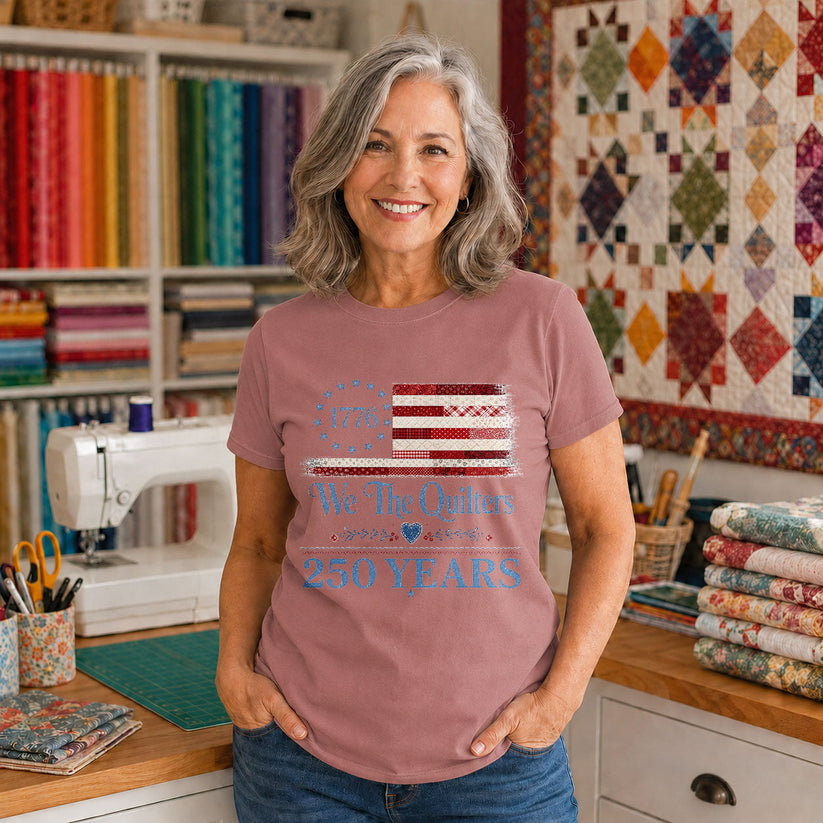 We the Quilters 1776 250 Years American Flag - Black view 4