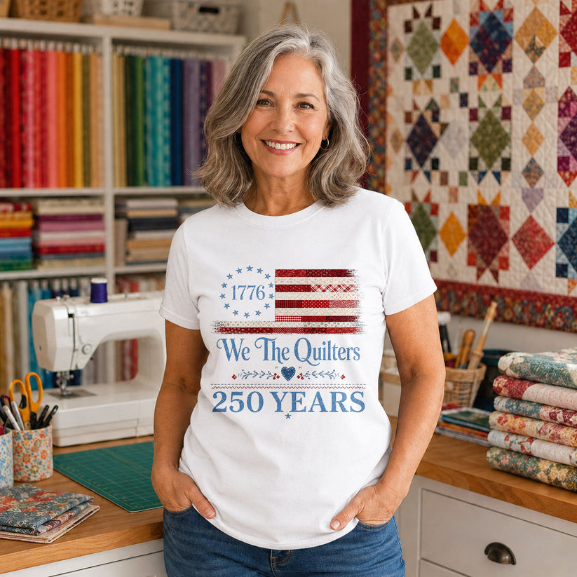 We the Quilters 1776 250 Years American Flag - Black view 6
