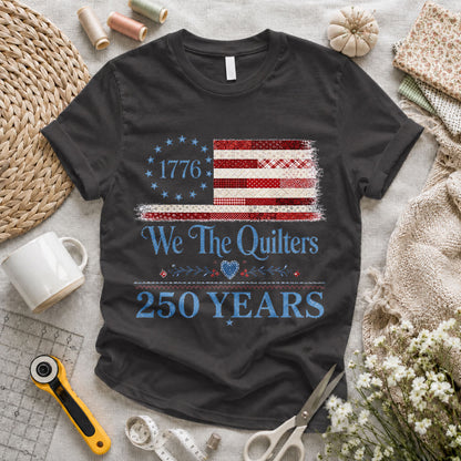 We the Quilters 1776 250 Years American Flag - Pink view 3