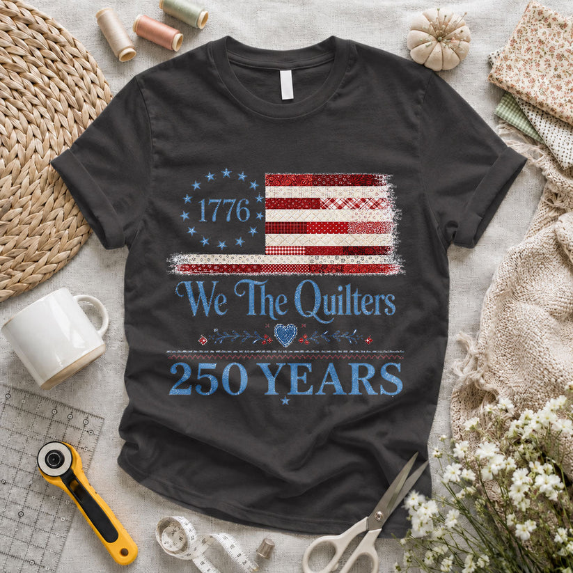 We the Quilters 1776 250 Years American Flag - Pink view 3