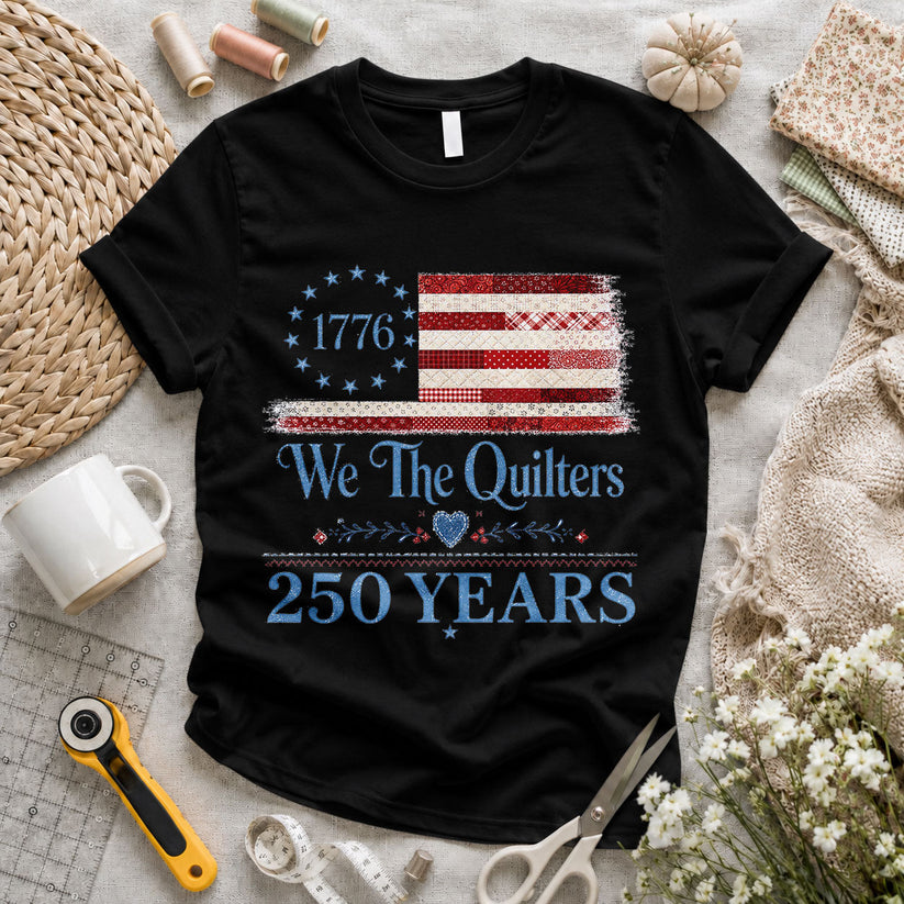 We the Quilters 1776 250 Years American Flag - Pink view 4