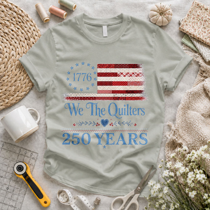We the Quilters 1776 250 Years American Flag - Pink view 5