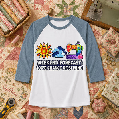 Weekend Forecast 100 Percent Chance Of Sewing Raglan Sleeve - Denim