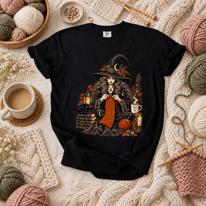 Witches Knit Too T-Shirt - Black