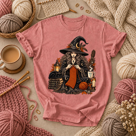 Witches Knit Too T-Shirt - Heather Mauve