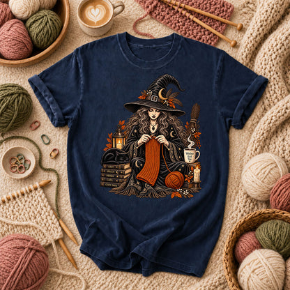 Witches Knit Too T-Shirt - Navy