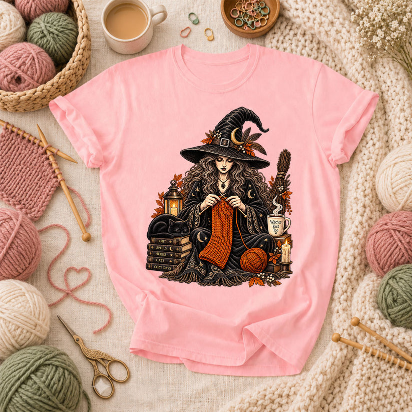 Witches Knit Too T-Shirt - Pink