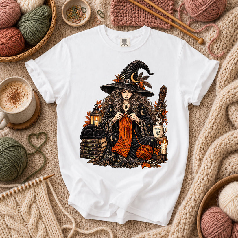 Witches Knit Too T-Shirt - White
