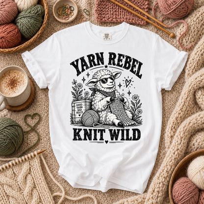 Yarn Rebel Knit Wild T-Shirt - White