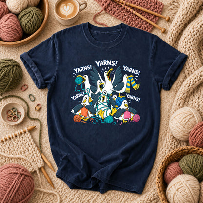 Yarns! Seagulls Stealing Yarn T-Shirt