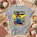 Yes I Quilt Riveter Cat T-Shirt