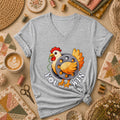 You Win Chicken Bobbin Funny Quilter Women's V-Neck